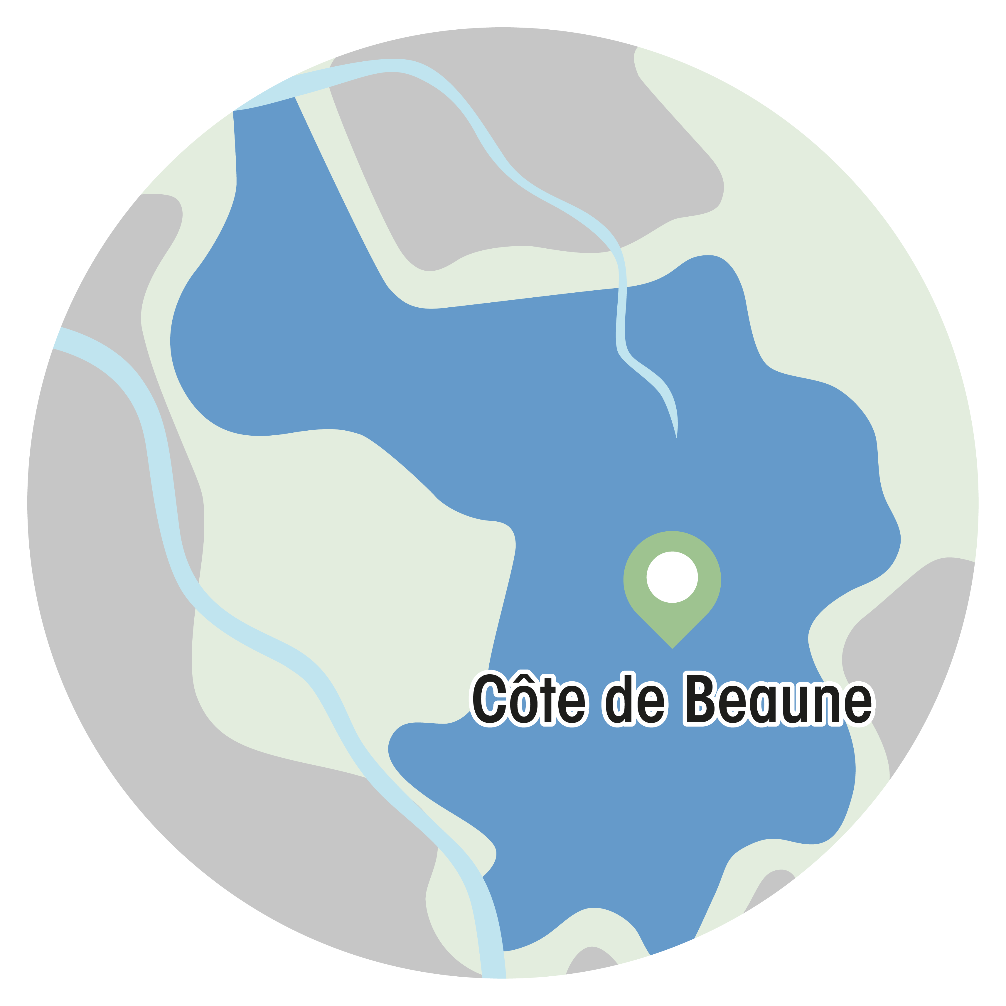 Localisation GFA de la Côte de Beaune